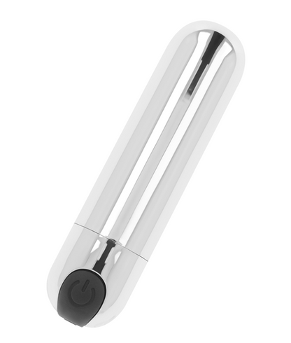 Mini balle vibrante argent 8 cm
