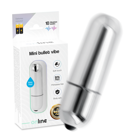 Mini balle vibrante argent