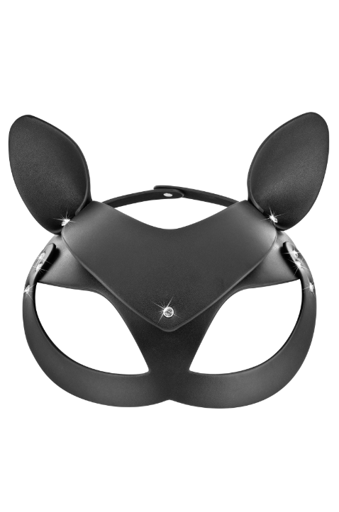 Masque Catwoman ajustable aspect cuir