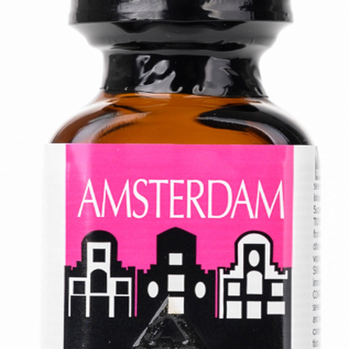 Amsterdam — gros plan sur l'étiquette