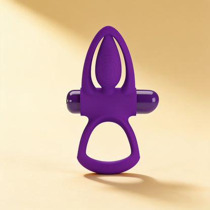 Anneau vibrant 10 vibrations — silicone violet — packshot