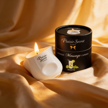 BOUGIE DE MASSAGE MOJITO 80ML — mise en situation