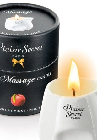 BOUGIE DE MASSAGE PÊCHE 80ML — gros plan