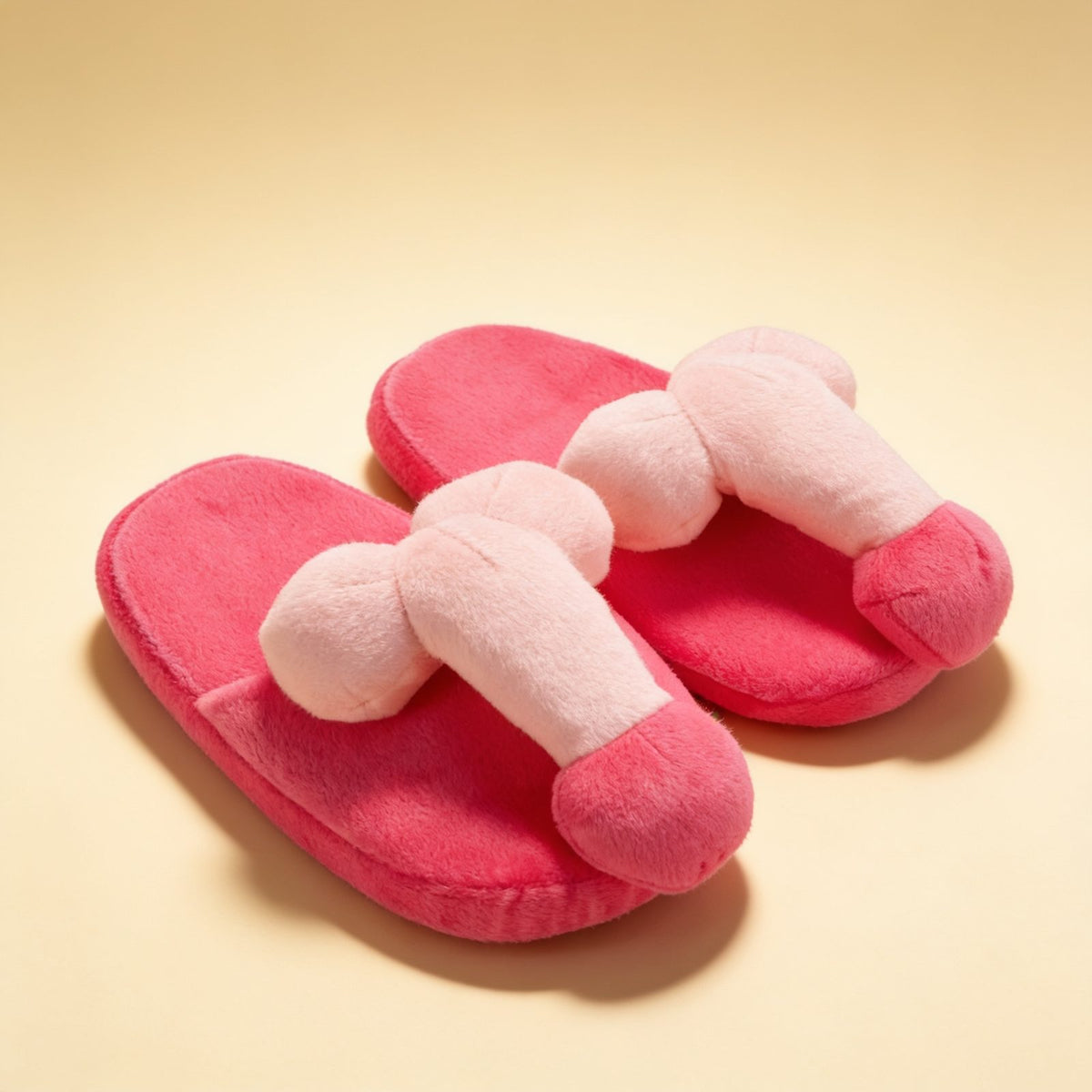 Chaussons en peluche Pénis — packshot