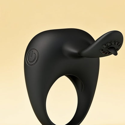Cockring vibrant stimulateur Pretty Love Tonguo — gros plan
