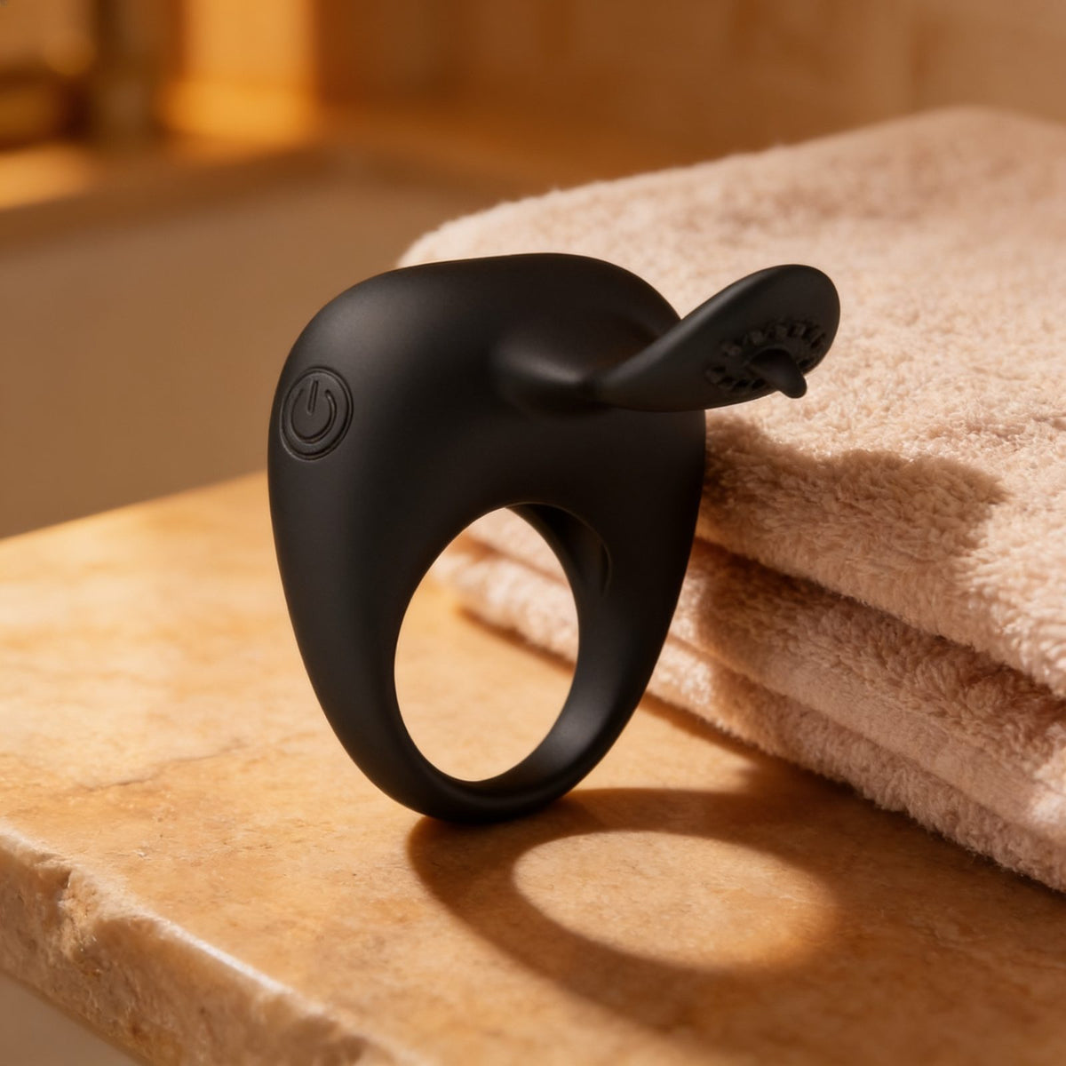 Cockring vibrant stimulateur Pretty Love Tonguo — mise en situation