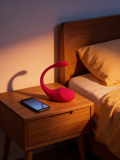 Œuf Le Crush avec smartphone, chevet chaud