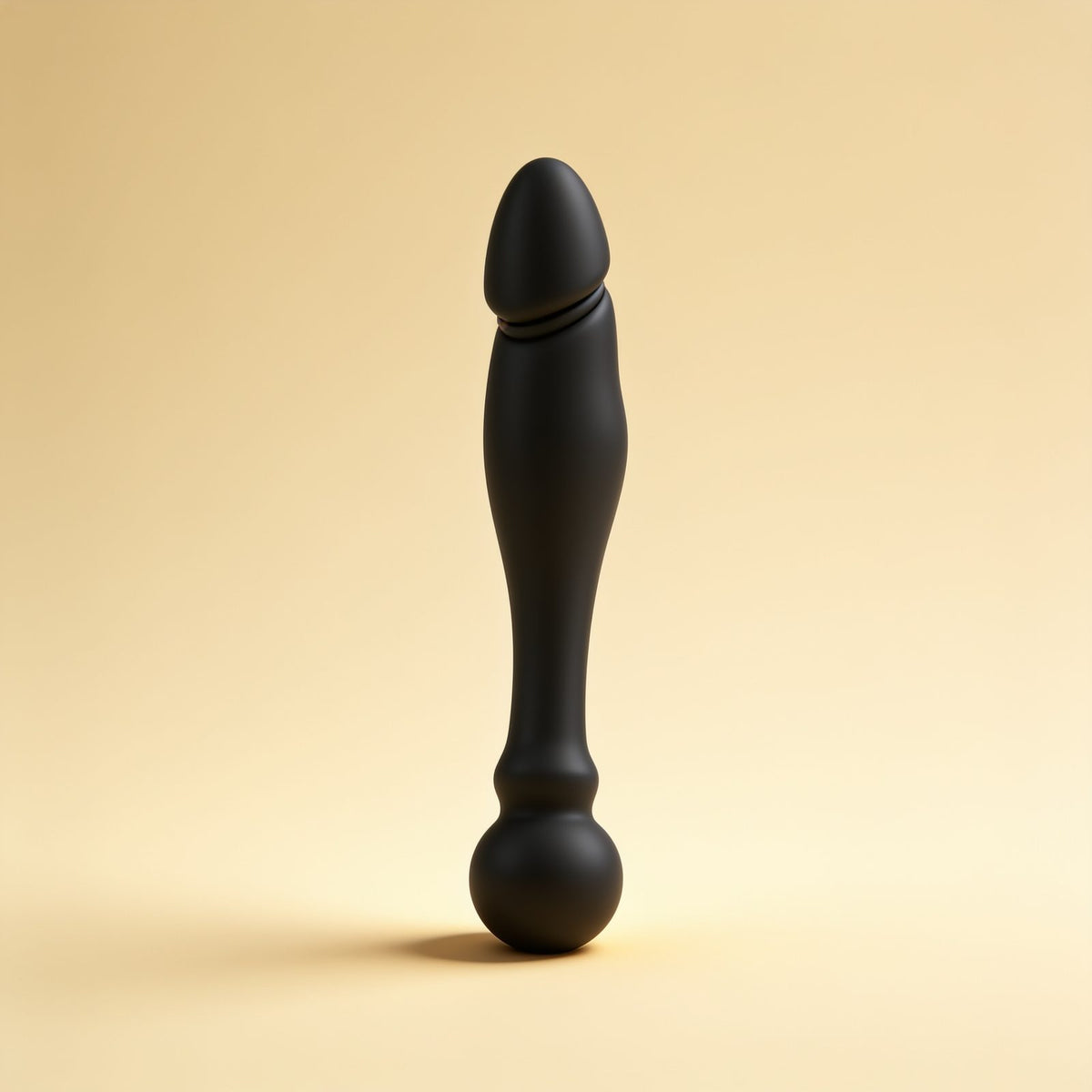 Dildo stimulant double flexible Ohmama 18 cm — packshot studio sur fond crème