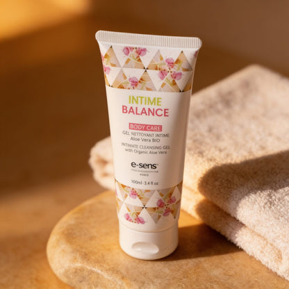 Gel nettoyant intime à l’Aloe Vera BIO — mise en situation
