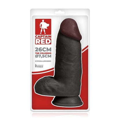 Gode réaliste noir 26cm Colossus Captain Red — packshot
