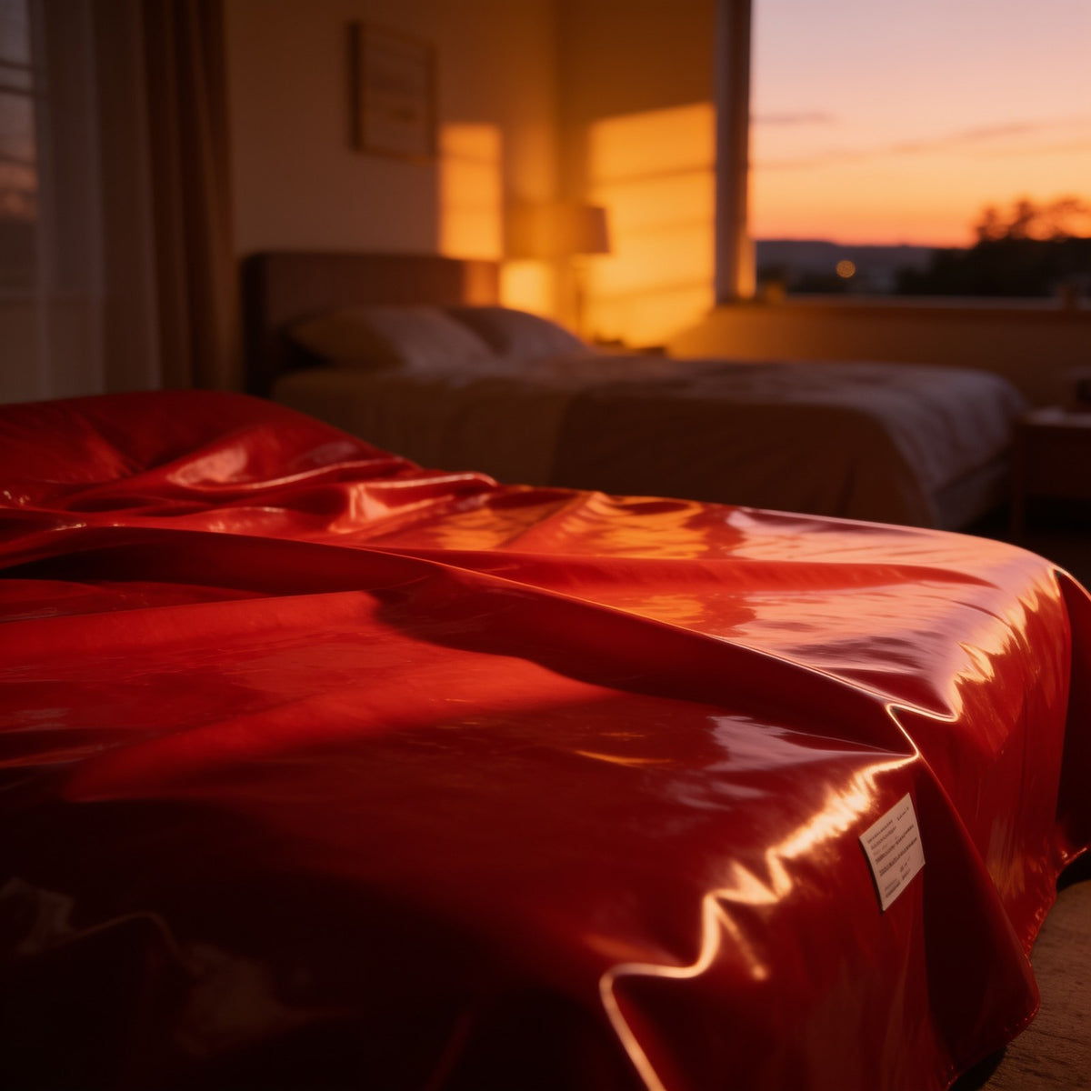 Drap waterproof ROUGE — mise en situation