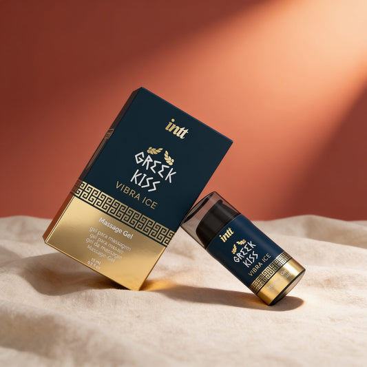 GREEK KISS STIMULANT ANAL INTT 15 ML — photo éditoriale sur lin drapé