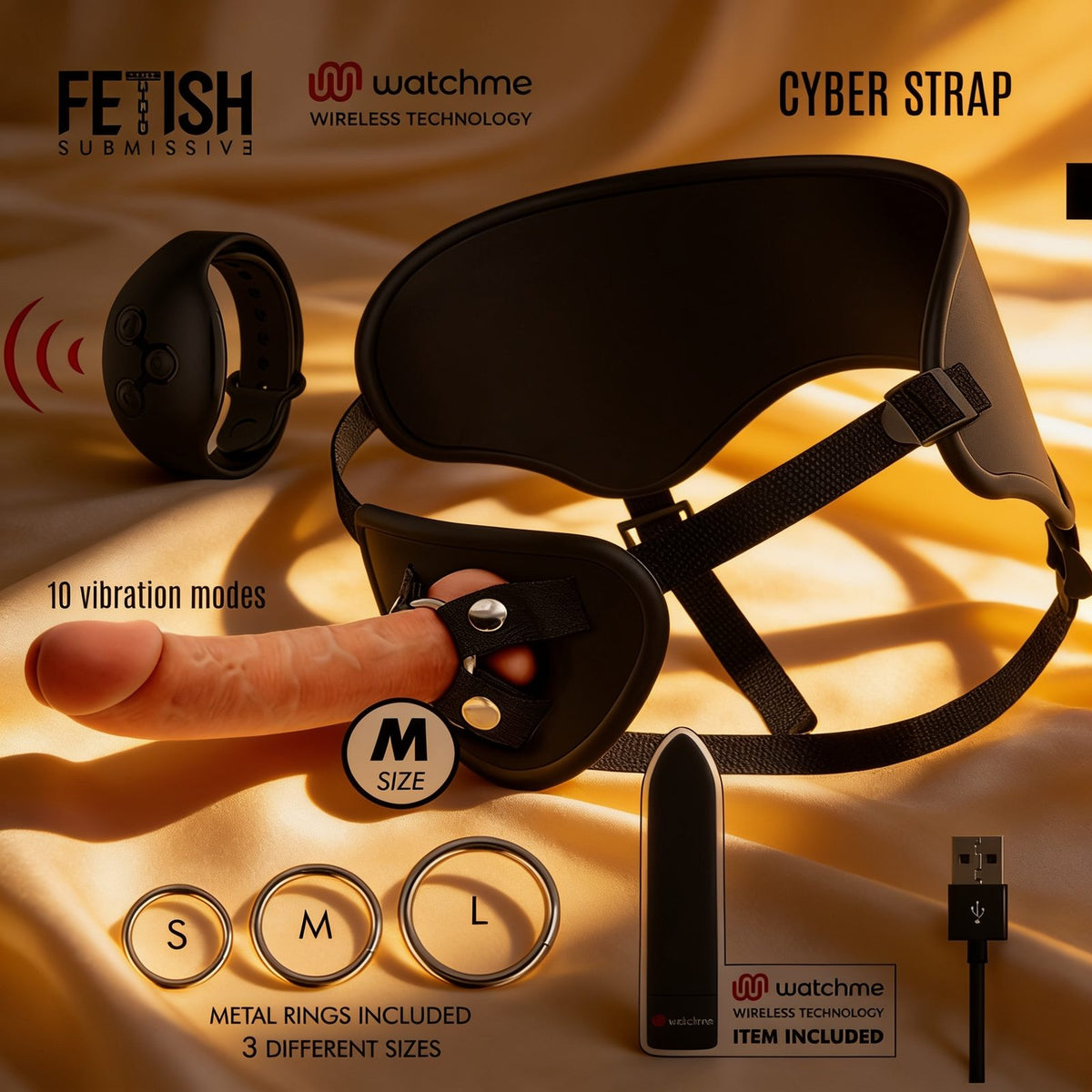 HARNAIS AVEC GODE ET TÉLÉCOMMANDE BULLET TECHNOLOGIE WATCHME M — mise en situation