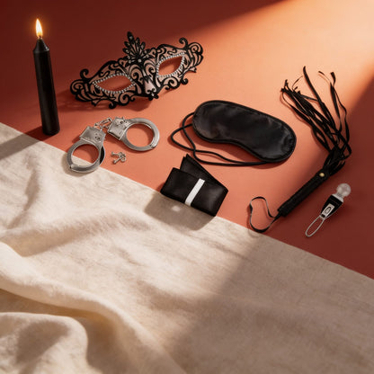 INITIATION FETISH DREAM SET — photo éditoriale sur lin drapé