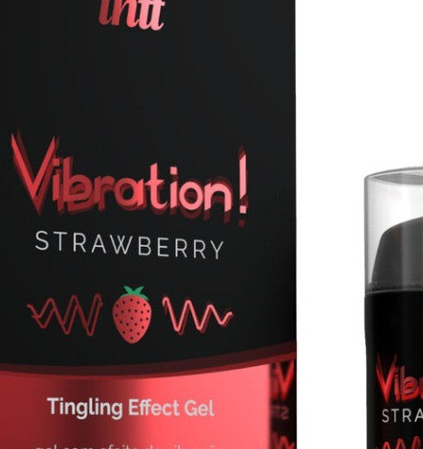 INTT - PUISSANT STIMULANT INTIME GEL VIBRANT LIQUIDE FRAISE 15ML — gros plan
