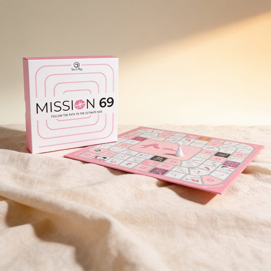 Jeu de société coquin-Mission 69 — photo éditoriale sur lin drapé