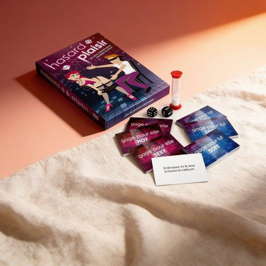 JEU HASARD & PLAISIR — photo éditoriale sur lin drapé