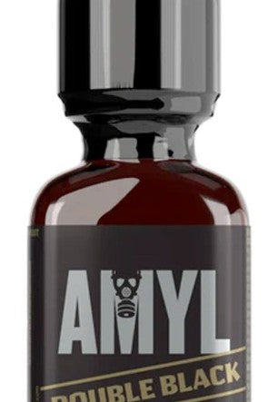 poppers Amyl double black 24 ml — gros plan