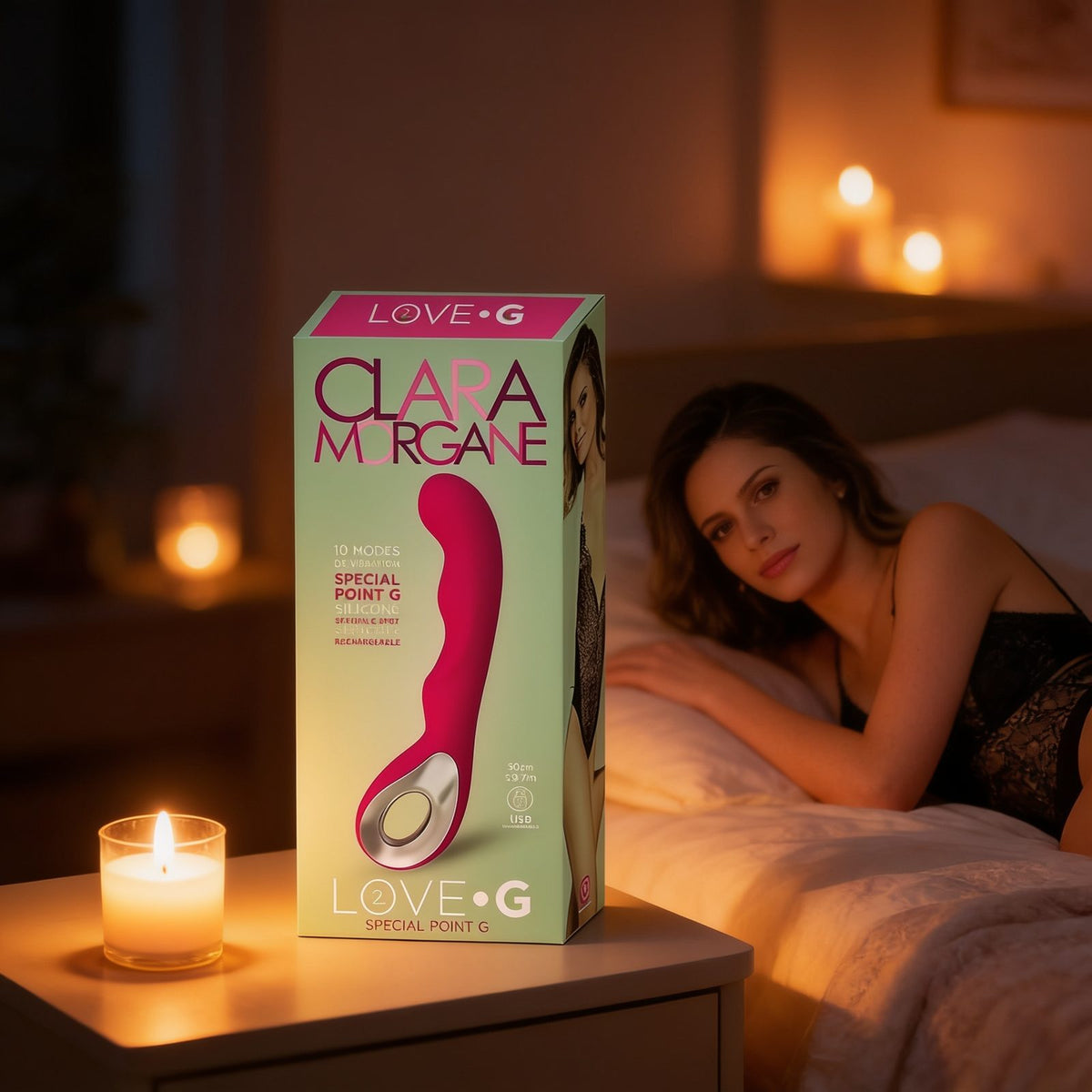 vibromasseur Love • G 2.0 Rose — mise en situation