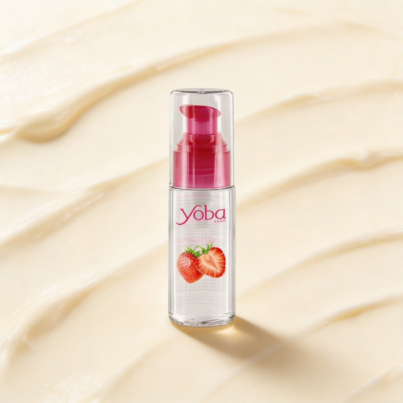 Lubrifiant fraise Yoba 50 ml, packshot crème