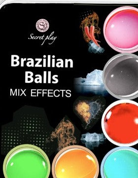 lubrifiant Set 6 brazilian balls mix effet — gros plan