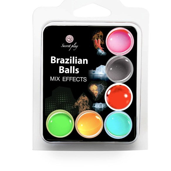 lubrifiant Set 6 brazilian balls mix effet — packshot
