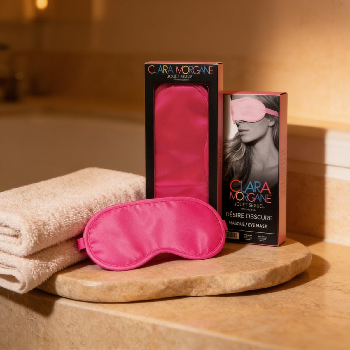 Masque Clara Morgane Rose — mise en situation