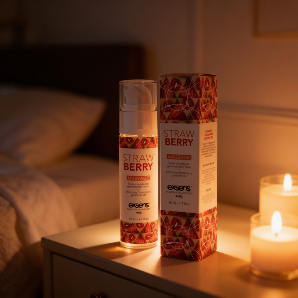 MASSAGE HOT GOURMAND STRAWB.50ML — mise en situation