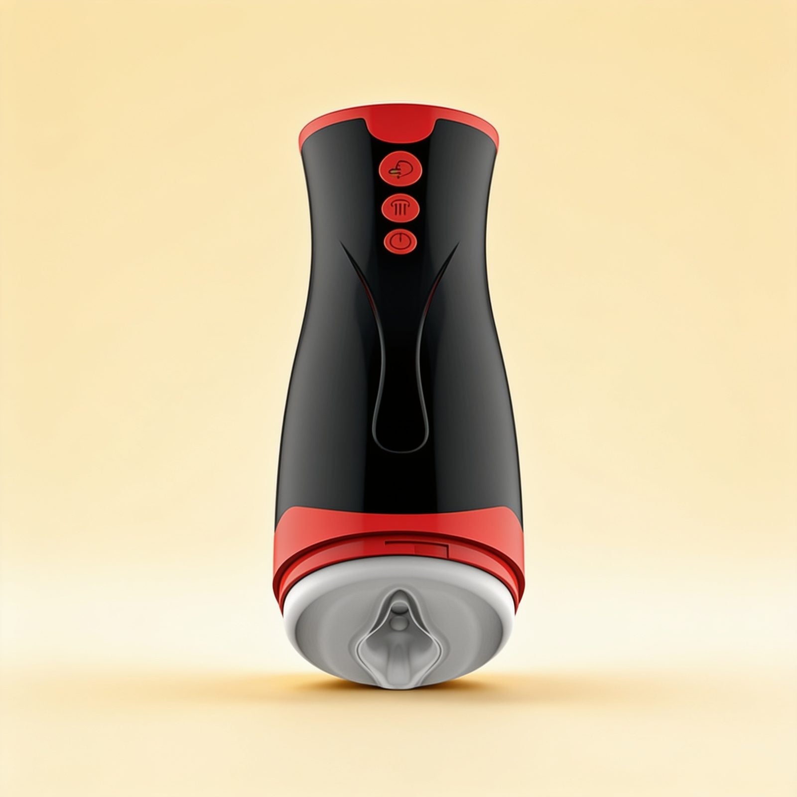MASTURBATEUR COMPRESSION ET VIBRATION JANGO — packshot studio sur fond crème