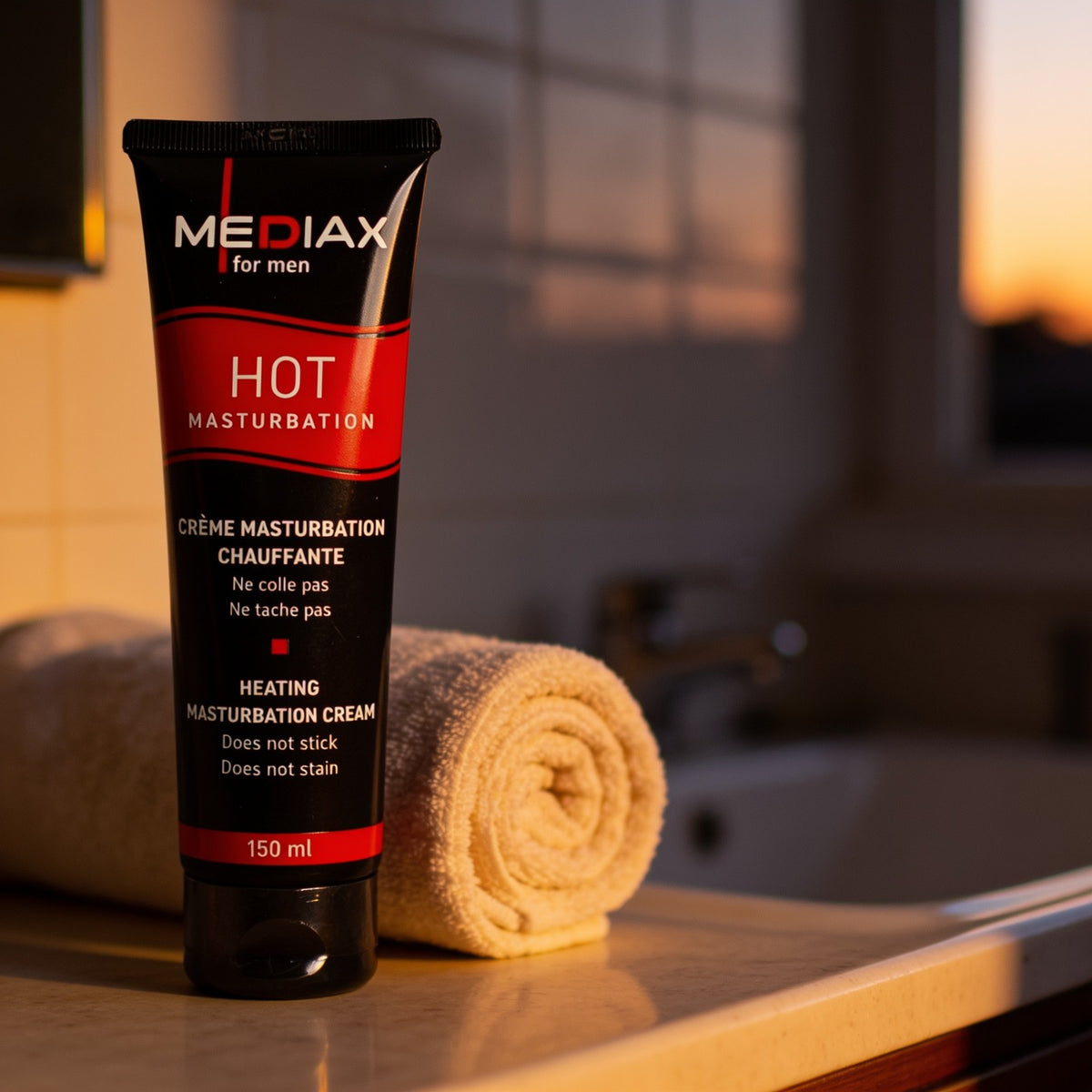 Lubrifiant chauffant For Men — mise en situation