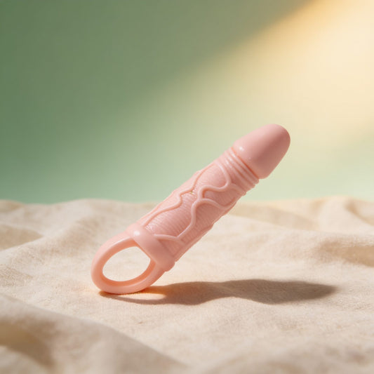 MEN EXTENSION FLESH VIBRATING — photo éditoriale sur lin drapé