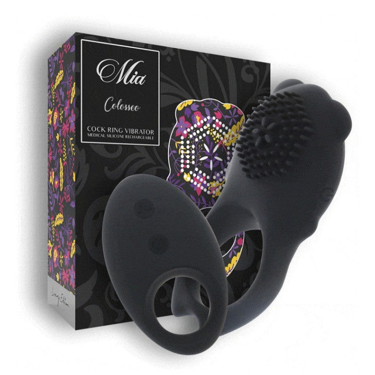 anneau pénien TELECOMMANDE COLOSSEO RING NOIR — packshot