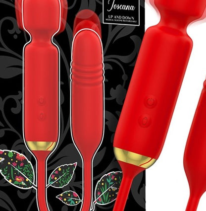 vibromasseur DOUBLE PLAISIR TOSCANA + HAUT ET BAS — gros plan