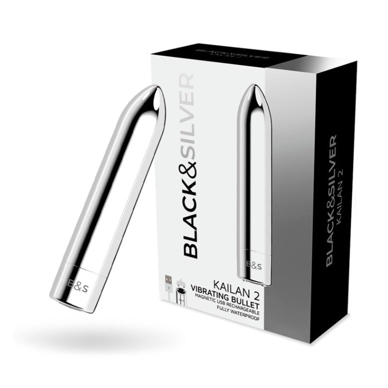 MINI BALLE MAGNÉTIQUE VIBRANTE KAILAN 2 ARGENT — packshot