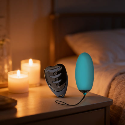 My Vibrating Secret Egg Bleu — mise en situation