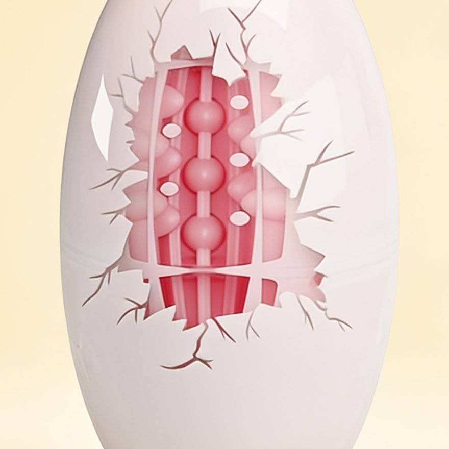 OEUF DOUBLE FACE PRETTY LOVE — gros plan