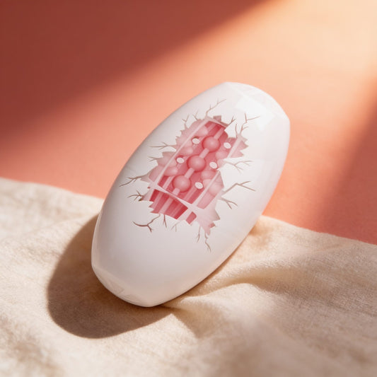 OEUF DOUBLE FACE PRETTY LOVE — photo éditoriale sur lin drapé