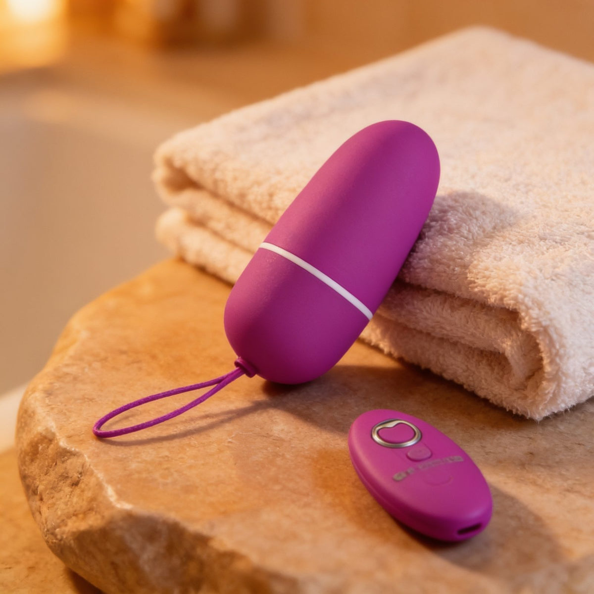 Oeuf vibrant puissant Pretty Love Bradley Fuchsia — mise en situation