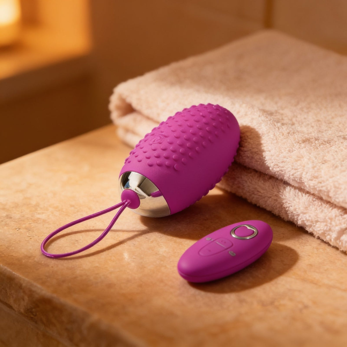 Oeuf vibrant texturé Pretty Love Joanna — mise en situation