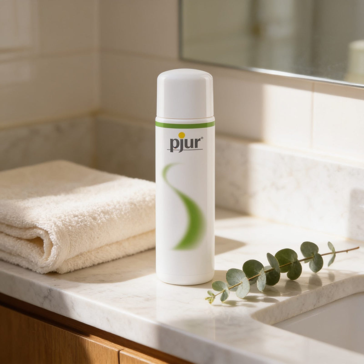 Lubrifiant pjur — salle de bain, ambiance spa