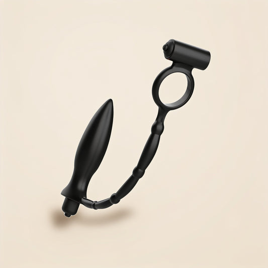 Plug anal + anneau vibrant Addicted Toys — photo éditoriale