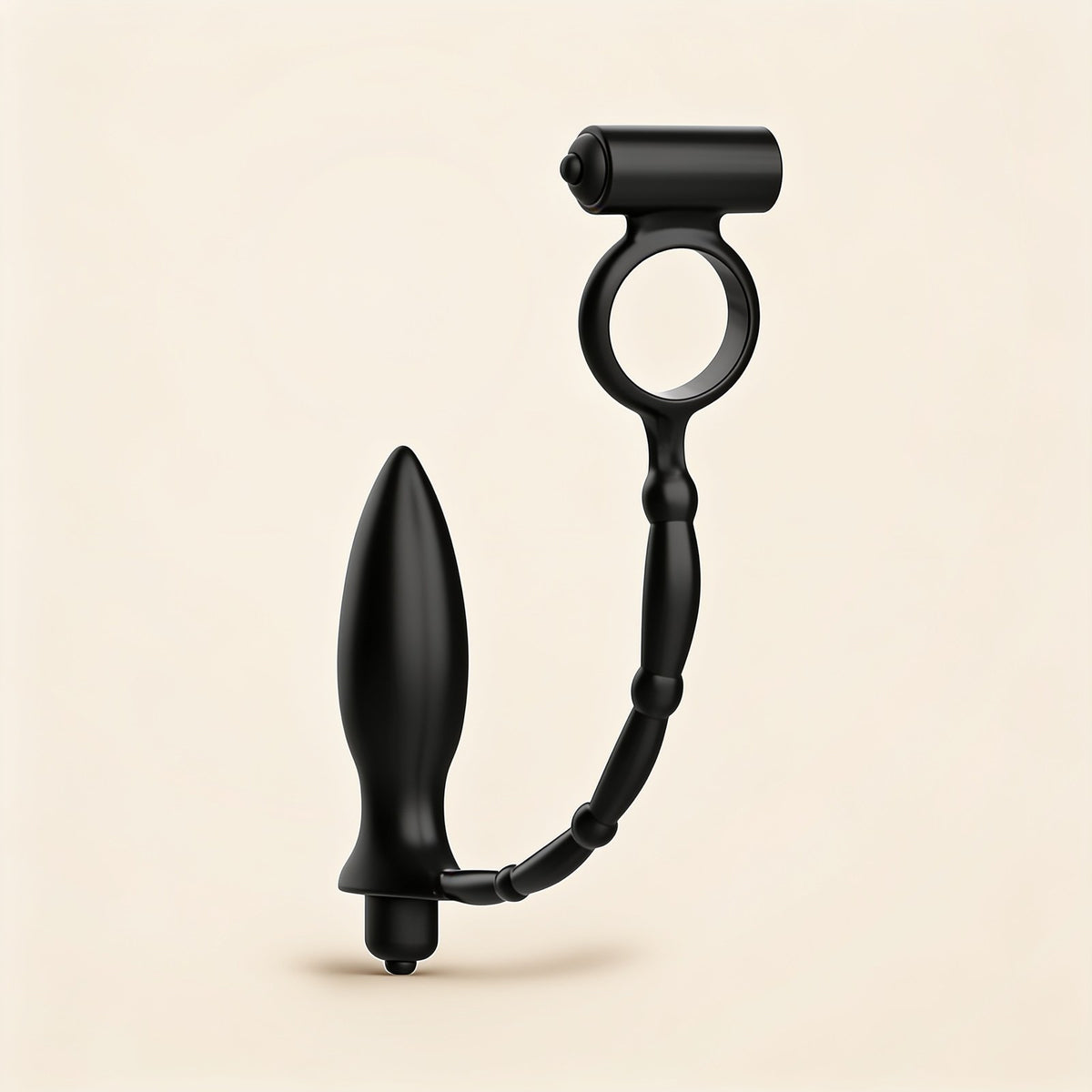 Plug anal + anneau vibrant Addicted Toys — mise en situation