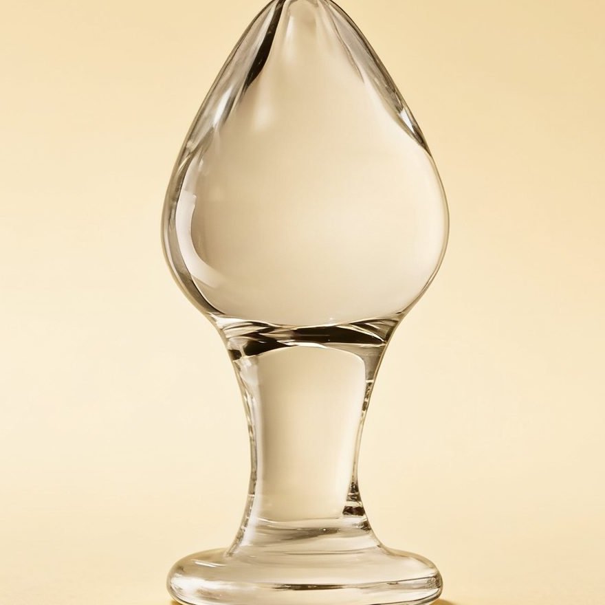 Plug anal boule pointue Glossy Toys 31 Clear — gros plan