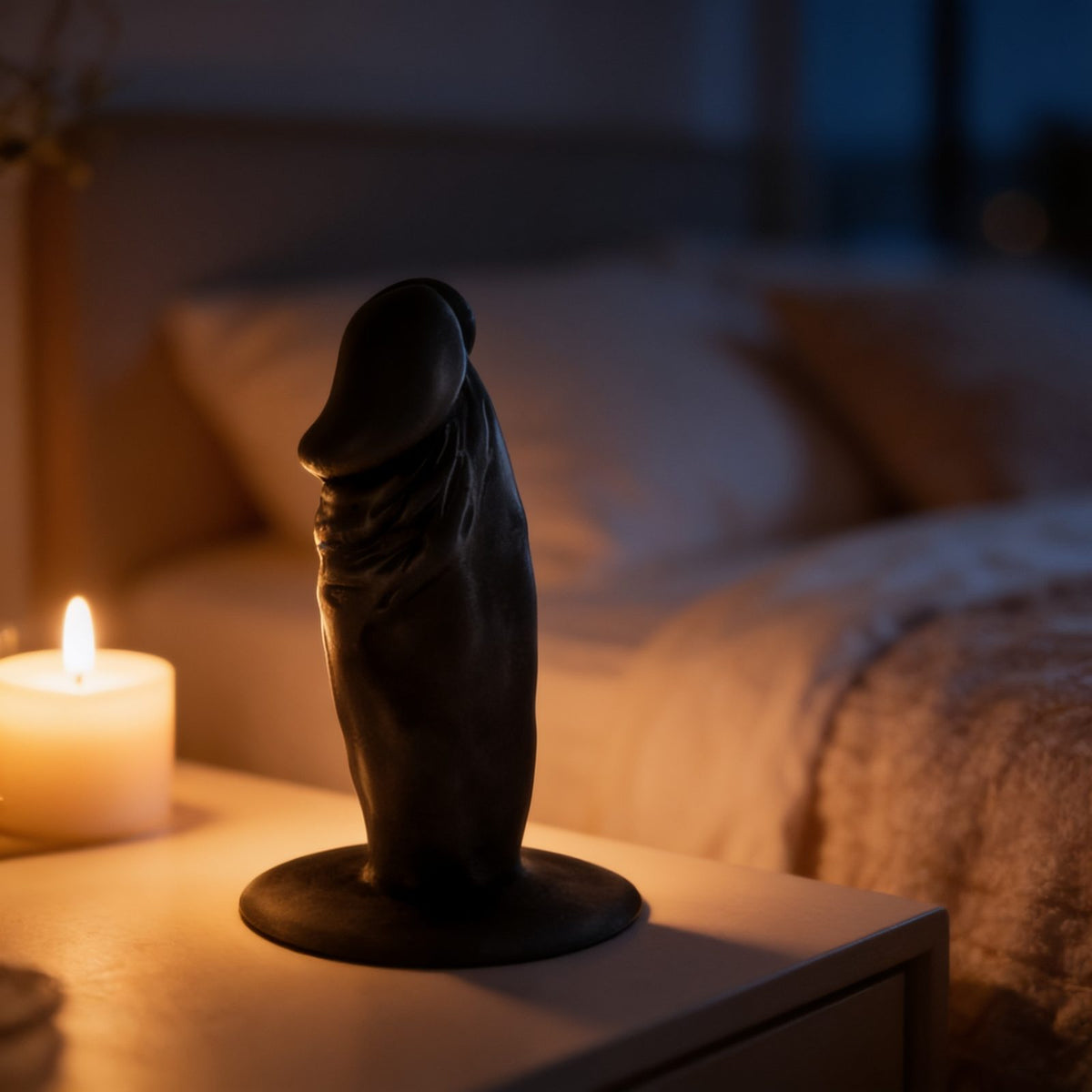 Plug anal réaliste black avec gland Real Body Tim — mise en situation