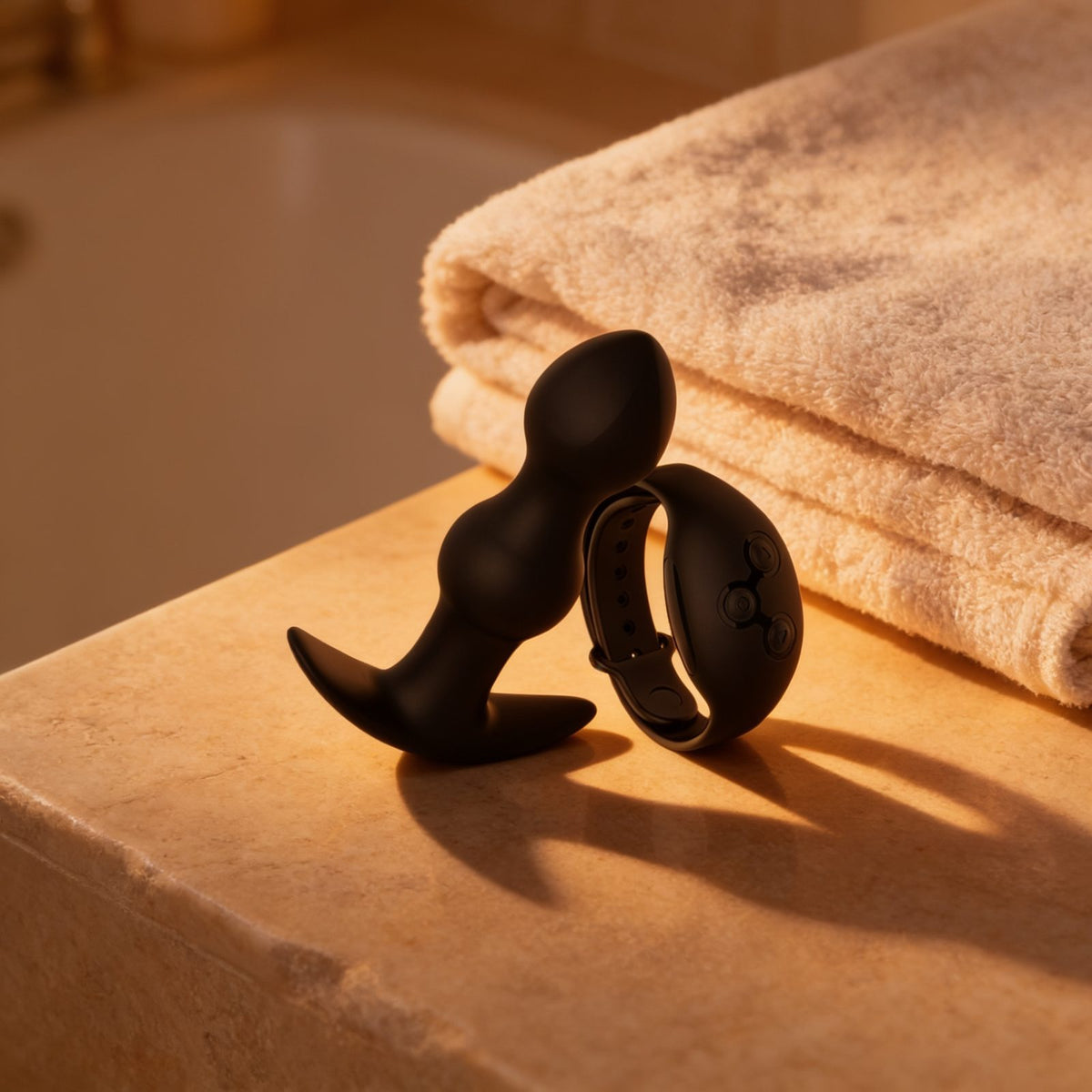 Plug vibrateur anal Tiberio — mise en situation