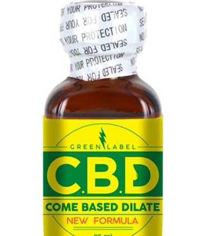 Poppers CBD Green Label Yellow - YELLOW — gros plan