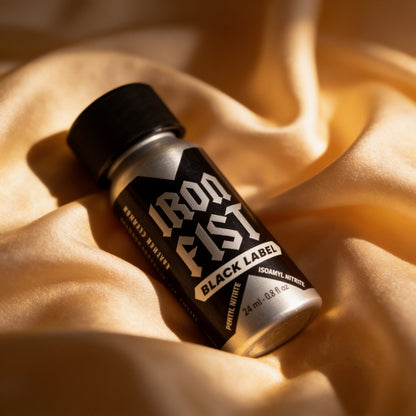 poppers Iron. fist black label 24 ml — mise en situation