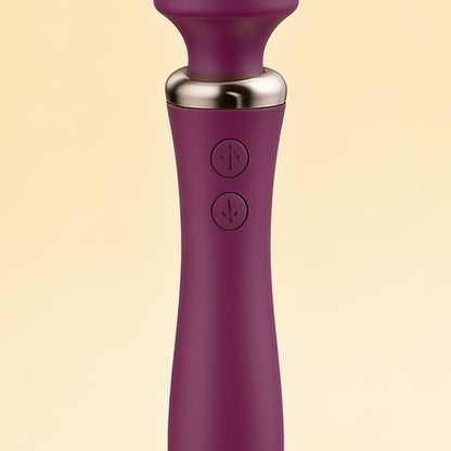 vibromasseur Powerful Wand Bordeaux — gros plan
