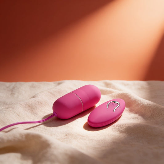 œuf vibrant ARVIN FUCHSIA — photo éditoriale sur lin drapé