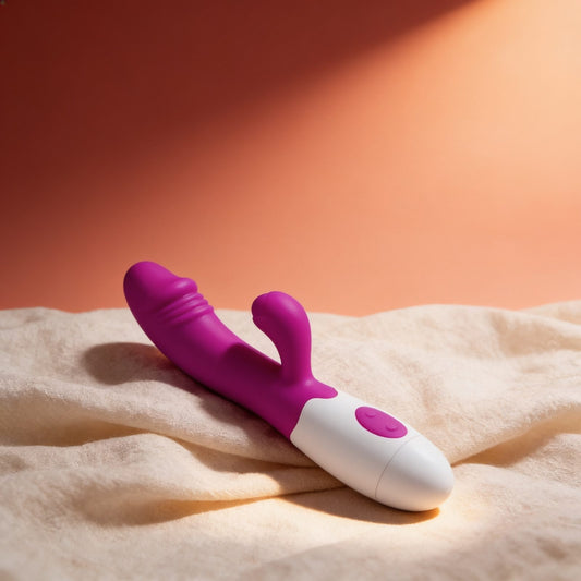 vibromasseur FLIRTATION - SNAPPY — photo éditoriale sur lin drapé